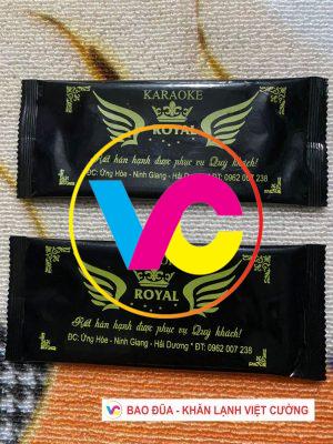 Xưởng in khăn lạnh Hà Nội làm việc theo quy trình kép kín