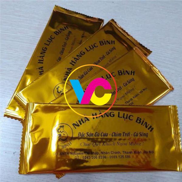 In Việt Cường cung cấp khăn lạnh cho nhiều nhà hàng, khách sạn tại Hà Nội, HCM