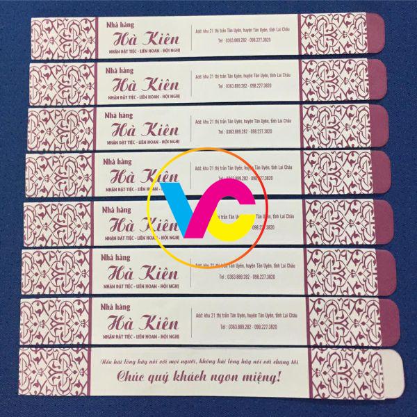 Xưởng in bao đũa Hà Nội giá rẻ, chuyên nghiệp