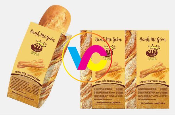 Công ty in túi giấy đựng bánh mì giá rẻ thiết kế chuyên nghiệp