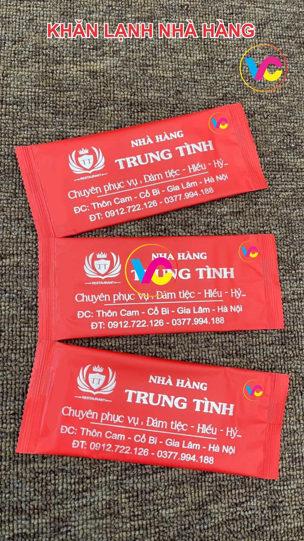 Sản xuất in khăn lạnh Hà Nội giá rẻ cao cấp 4 Các tiêu chuẩn in khăn lạnh Hà Nội giá rẻ tại đơn vị uy tín