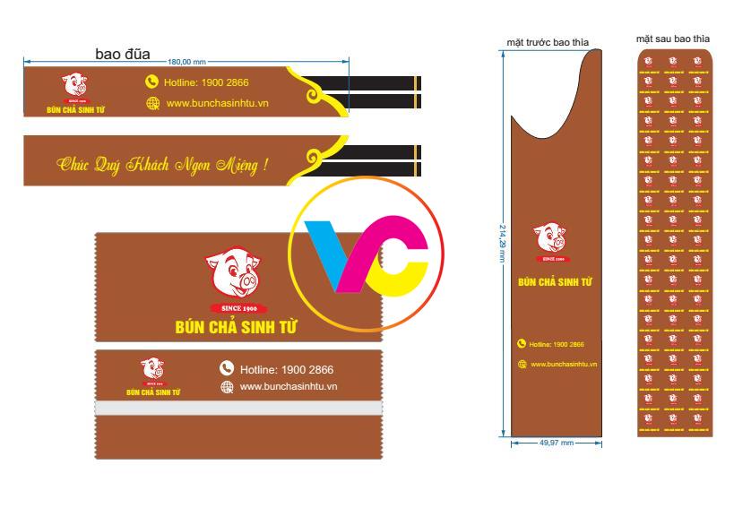 Xưởng in bao đũa Hà Nội cao cấp cho nhà hàng khách sạn tại Hà Nội uy tín