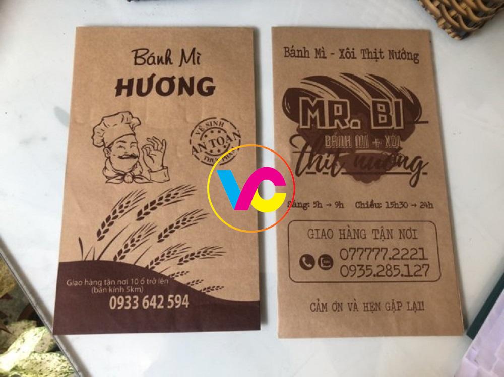 In túi đựng bánh mì Hà Nội giá rẻ, nhận in số lượng ít 4 In túi đựng bánh mì Hà Nội giá rẻ hay để túi trơn 1 màu