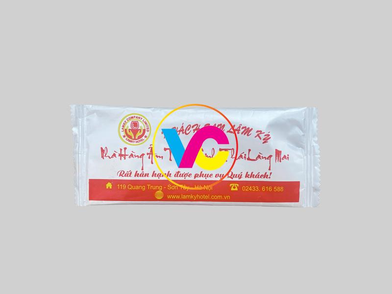 Dịch vụ in khăn lạnh Hà Nội uy tín thiết kế đẹp mắt
