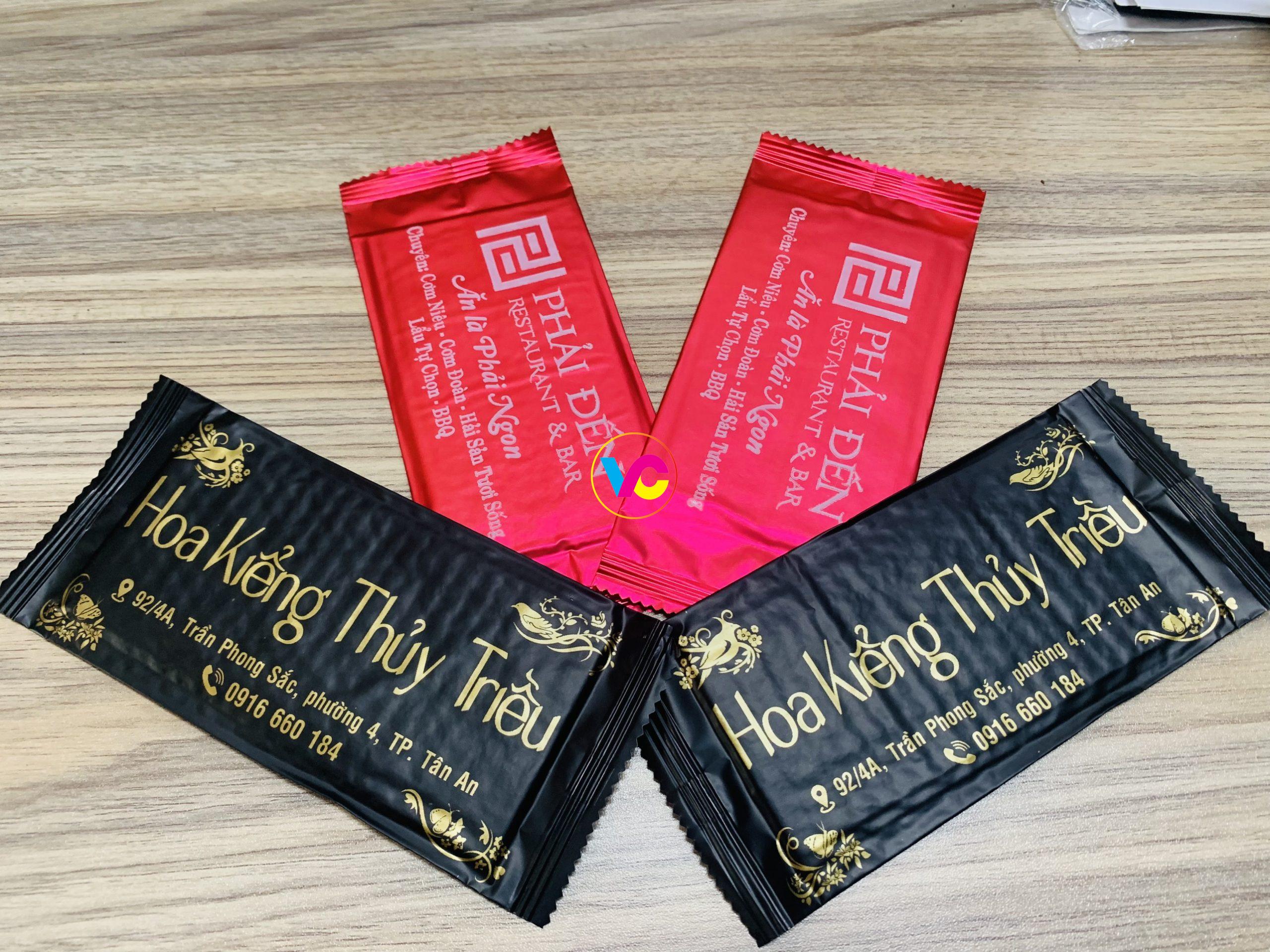 Sản xuất in khăn lạnh giá rẻ nhất thị trường - In Việt Cường