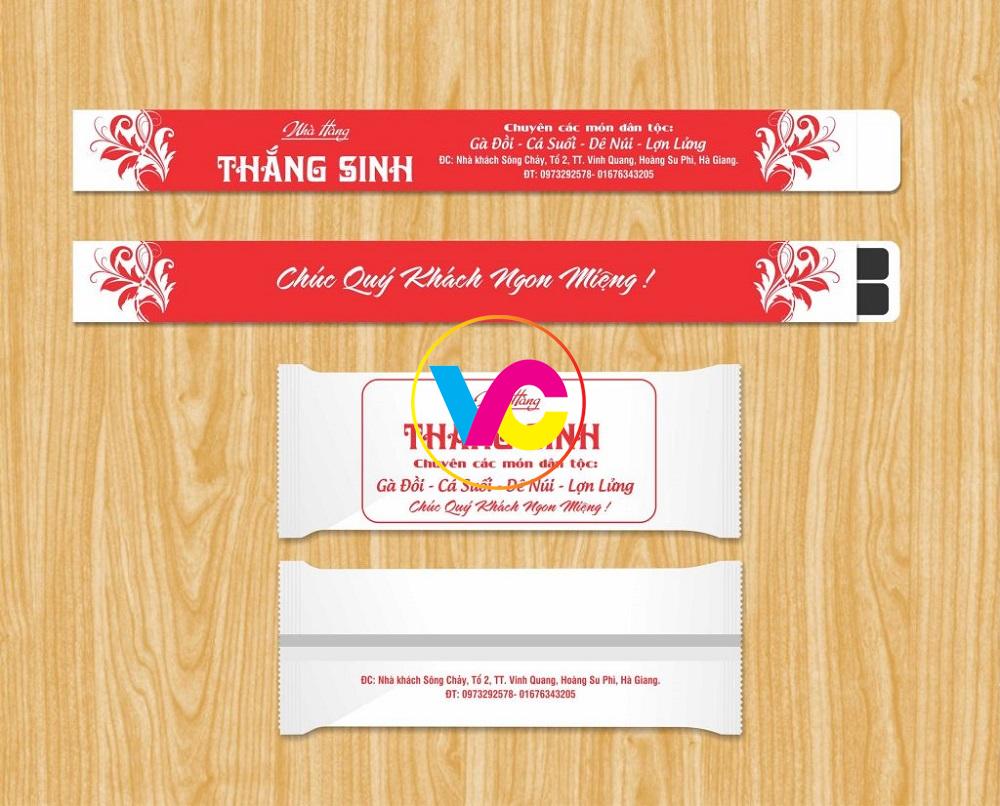 In Việt Cường chuyên cung cấp dịch vụ in khăn lạnh Hà Nội giá rẻ