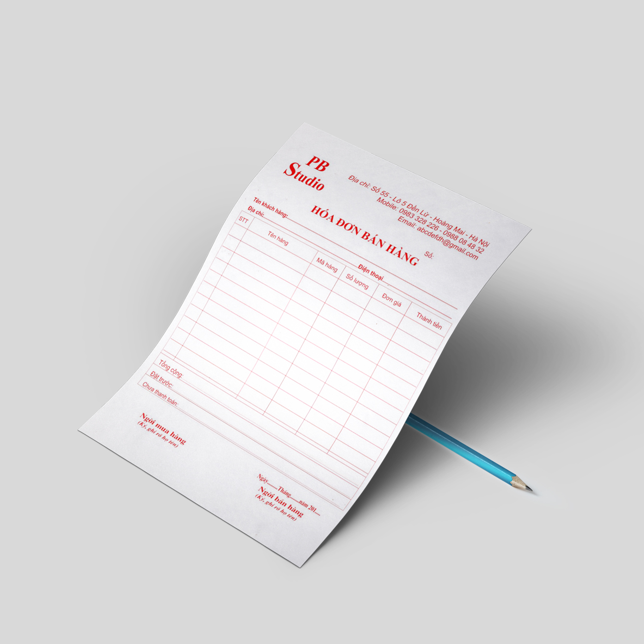 Hóa đơn bán hàng